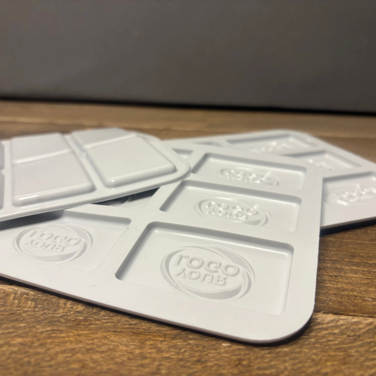 Custom Rectangle Silicone Mold with Your Logo – Pack of 10