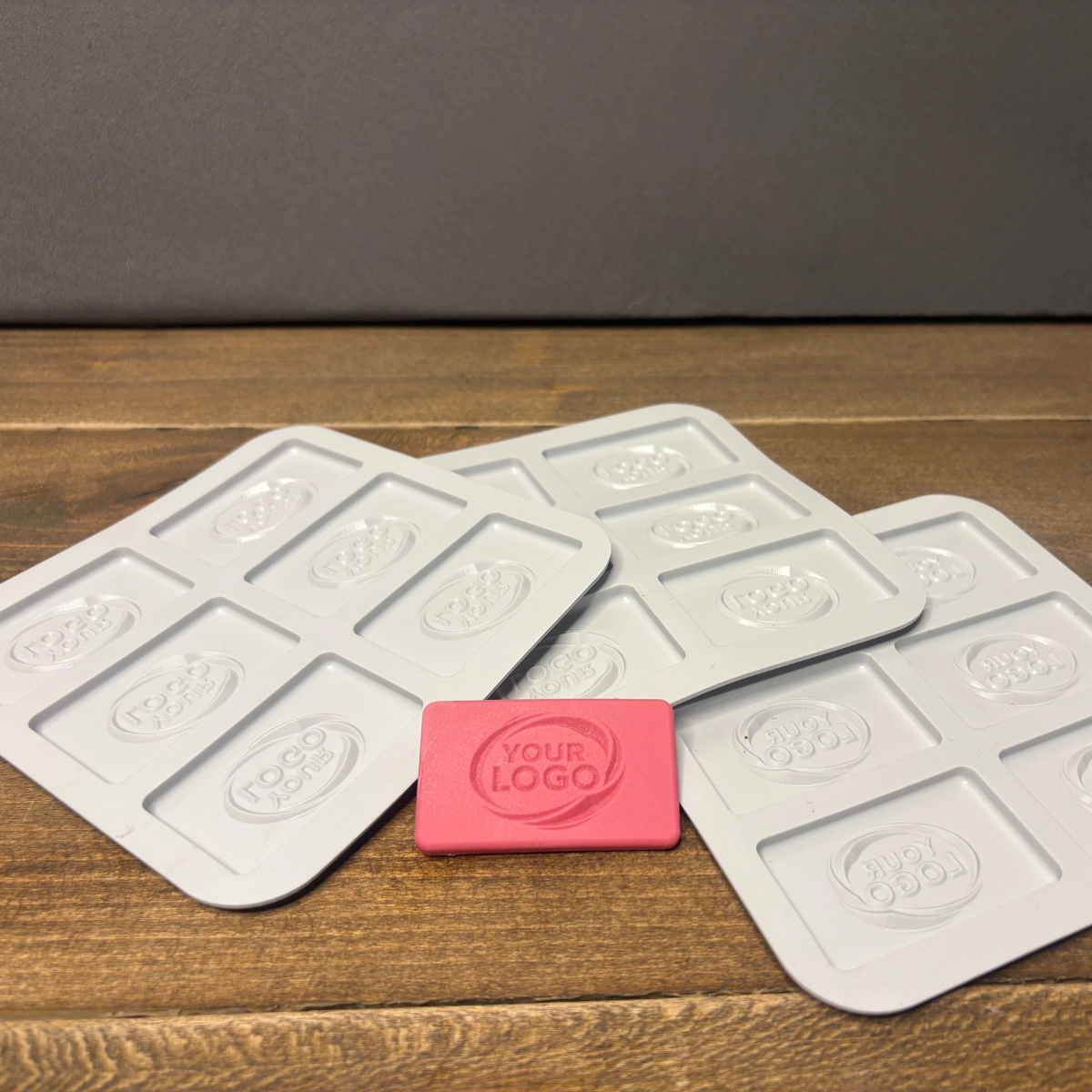 Custom Rectangle Silicone Mold with Your Logo – Pack of 10